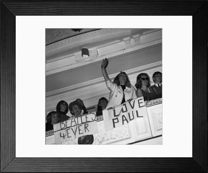 Framed Print : Beatles Fans At Their Carnegie Hall Performance Framed Print : Beatles Fans At Their Carnegie Hall Performance