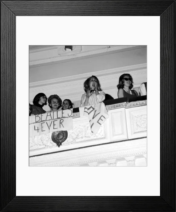 Framed Print : Beatles Fans At Their Carnegie Hall Performance Framed Print : Beatles Fans At Their Carnegie Hall Performance