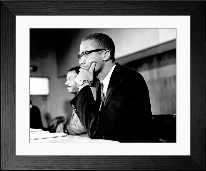 Framed Print : Malcolm X In Harlem Framed Print : Malcolm X In Harlem