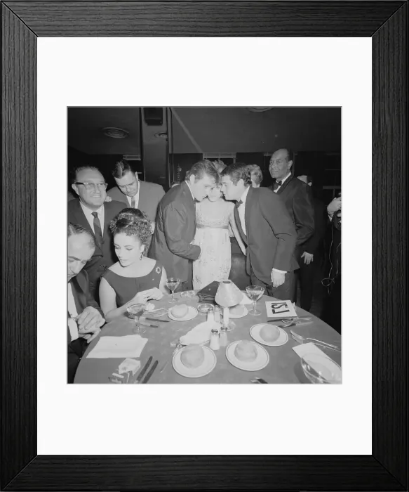 Framed Print : Elizabeth Taylor and Richard Burton attend Hamlet Premiere Afterparty Framed Print : Elizabeth Taylor and Richard Burton attend Hamlet Premiere Afterparty