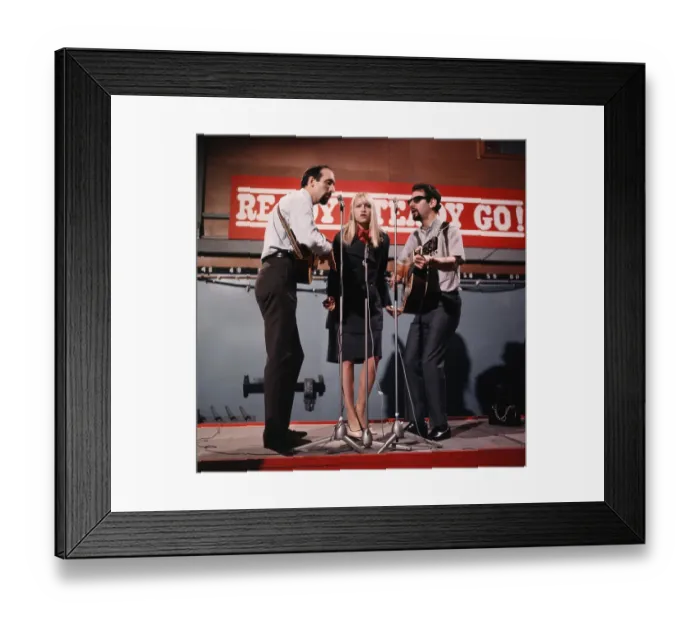 Framed Print : Peter Paul And Mary on Ready, Steady, Go! Framed Print : Peter Paul And Mary on Ready, Steady, Go!