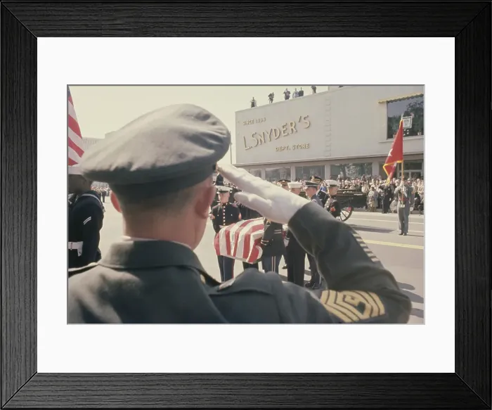 Framed Print : MacArthur's Funeral