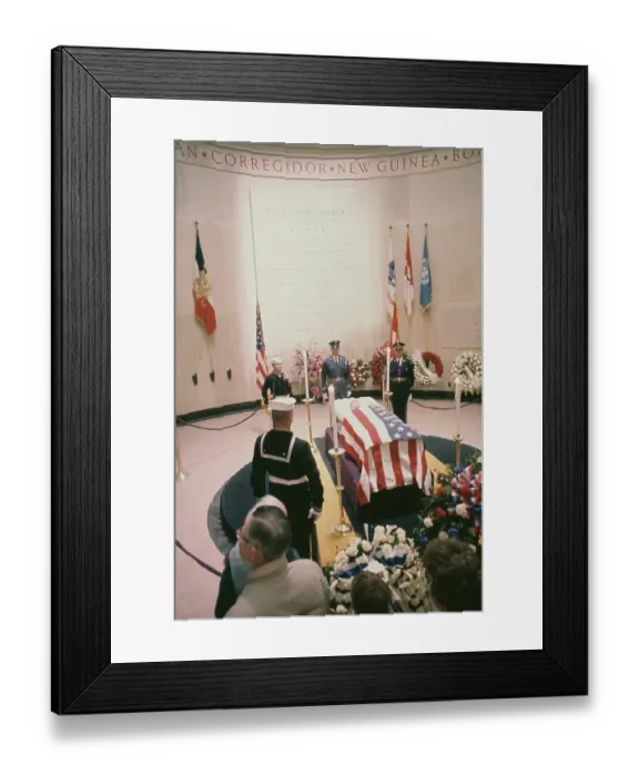 Framed Print : MacArthur's Funeral