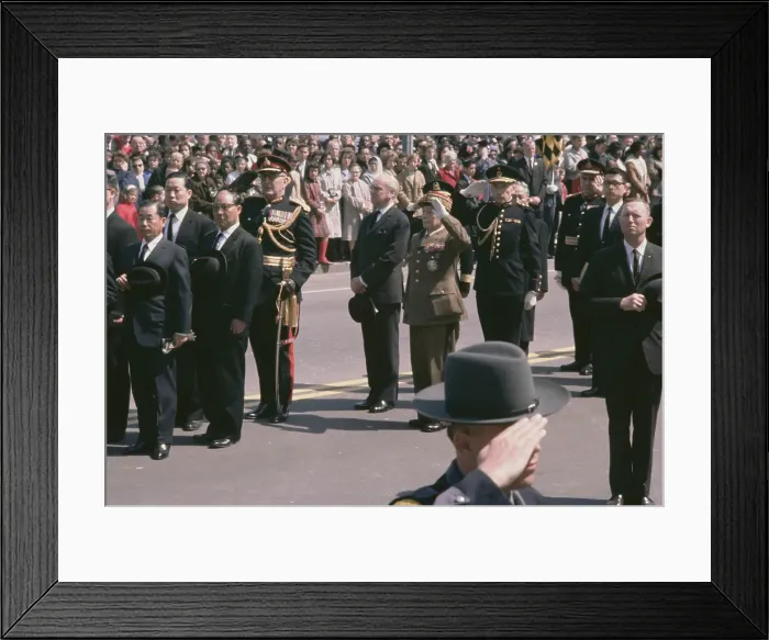 Framed Print : MacArthur's Funeral Framed Print : MacArthur's Funeral
