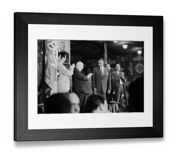 Framed Print : Khrushchev In Cairo Framed Print : Khrushchev In Cairo