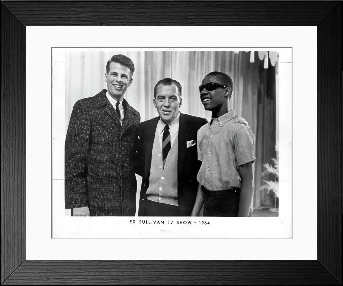 Framed Print : Stevie Wonder with Ed Sullivan Framed Print : Stevie Wonder with Ed Sullivan