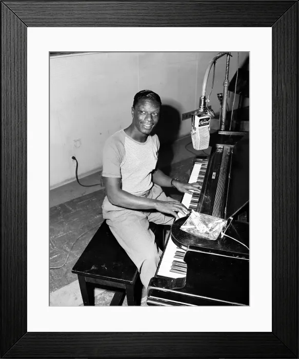 Framed Print : Nat King Cole At Capitol Studios Framed Print : Nat King Cole At Capitol Studios