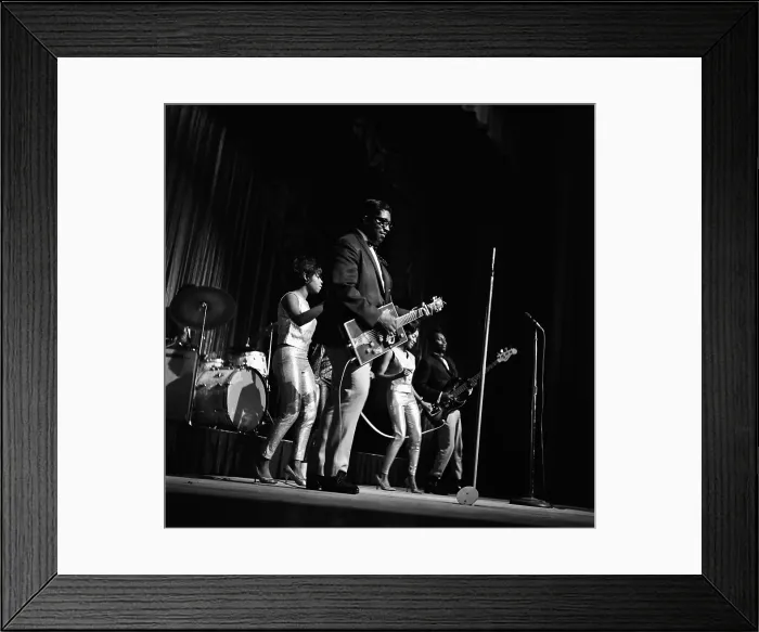 Framed Print : Bo Diddley At The Apollo Framed Print : Bo Diddley At The Apollo