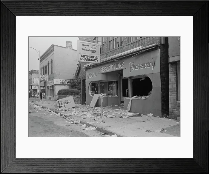 Framed Print : 1964 Rochester Race Riot Framed Print : 1964 Rochester Race Riot