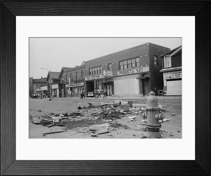 Framed Print : 1964 Rochester Race Riot Framed Print : 1964 Rochester Race Riot