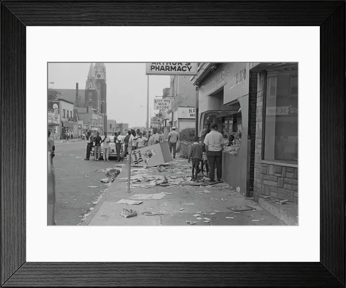 Framed Print : 1964 Rochester Race Riot