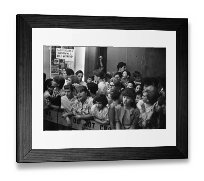 Framed Print : Dave Clark Five Fans Framed Print : Dave Clark Five Fans
