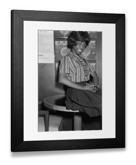 Framed Print : Millie Small, Jamaican Singer-Songwriter Framed Print : Millie Small, Jamaican Singer-Songwriter