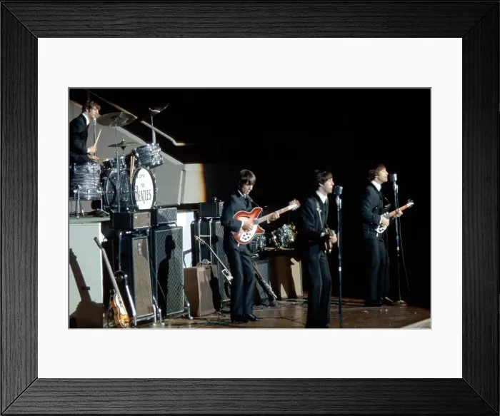 Framed Print : Beatles Performing In Vegas