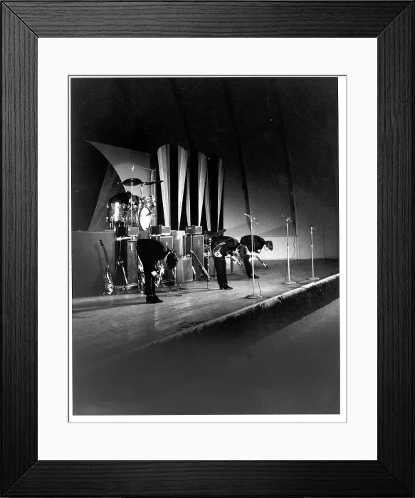Framed Print : Beatles Performing At The Hollywood Bowl Framed Print : Beatles Performing At The Hollywood Bowl