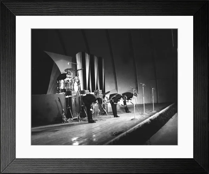 Framed Print : Beatles Performing At The Hollywood Bowl Framed Print : Beatles Performing At The Hollywood Bowl