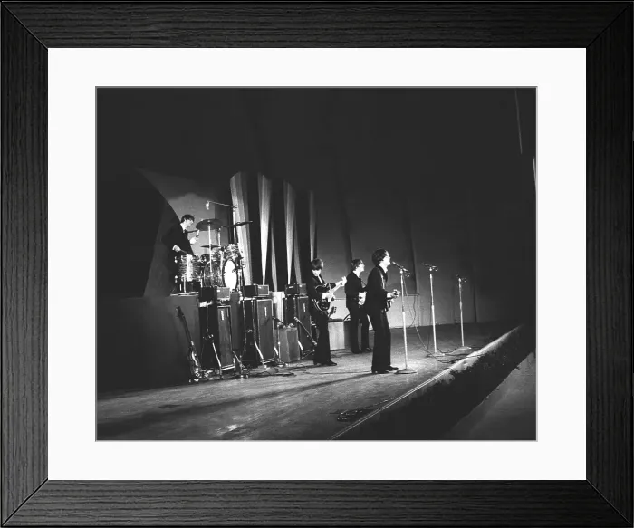 Framed Print : Beatles Performing At The Hollywood Bowl Framed Print : Beatles Performing At The Hollywood Bowl