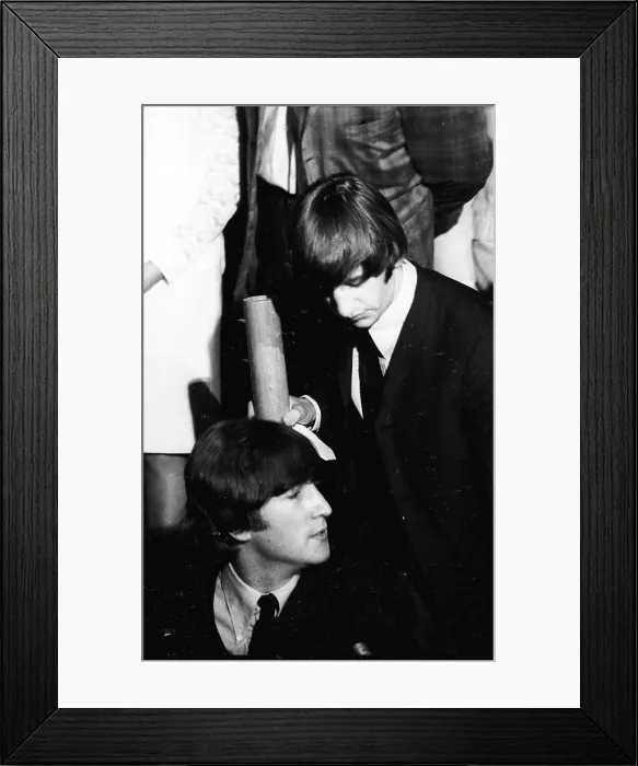 Framed Print : Beatles Press Conference