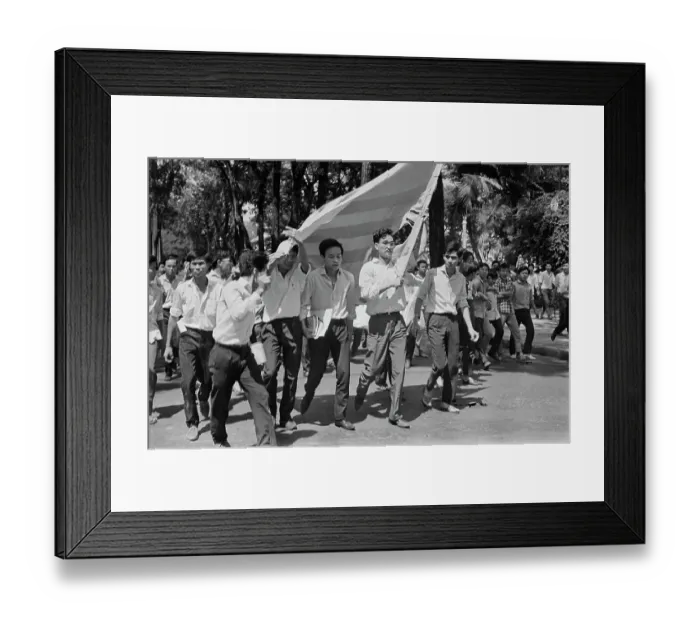 Framed Print : Student Protests In Saigon Framed Print : Student Protests In Saigon