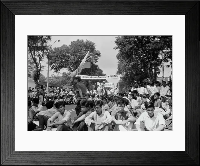Framed Print : Student Protests In Saigon Framed Print : Student Protests In Saigon