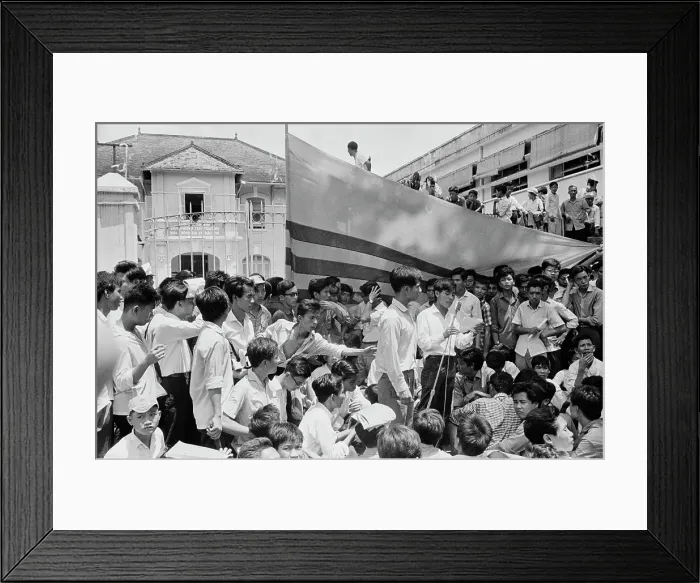 Framed Print : Student Protests In Saigon Framed Print : Student Protests In Saigon