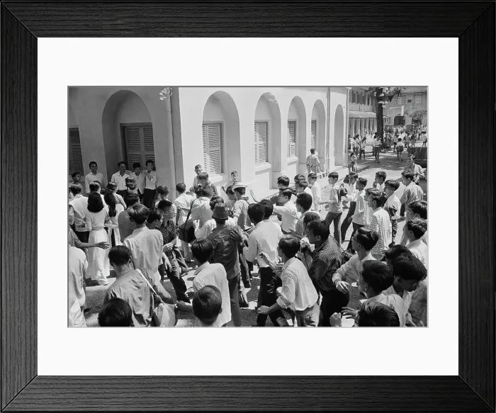 Framed Print : Student Protests In Saigon Framed Print : Student Protests In Saigon