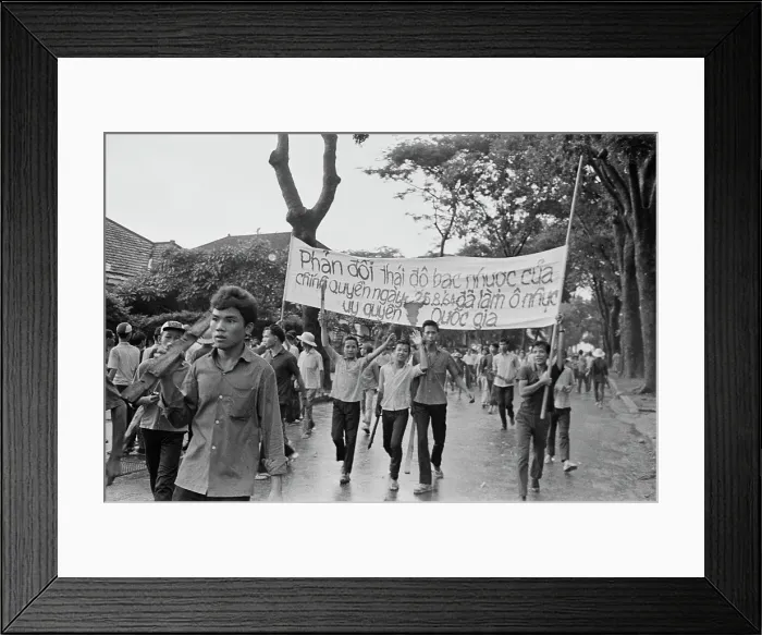 Framed Print : Protests In Saigon Framed Print : Protests In Saigon