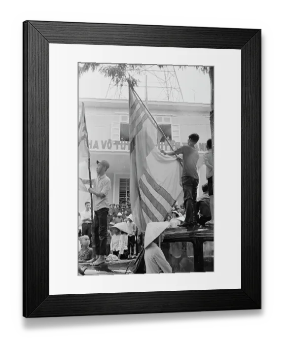 Framed Print : Protests In Saigon