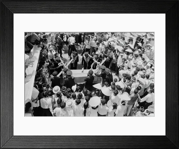 Framed Print : Catholic Funeral