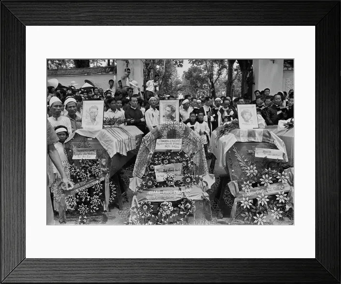 Framed Print : Catholic Funeral