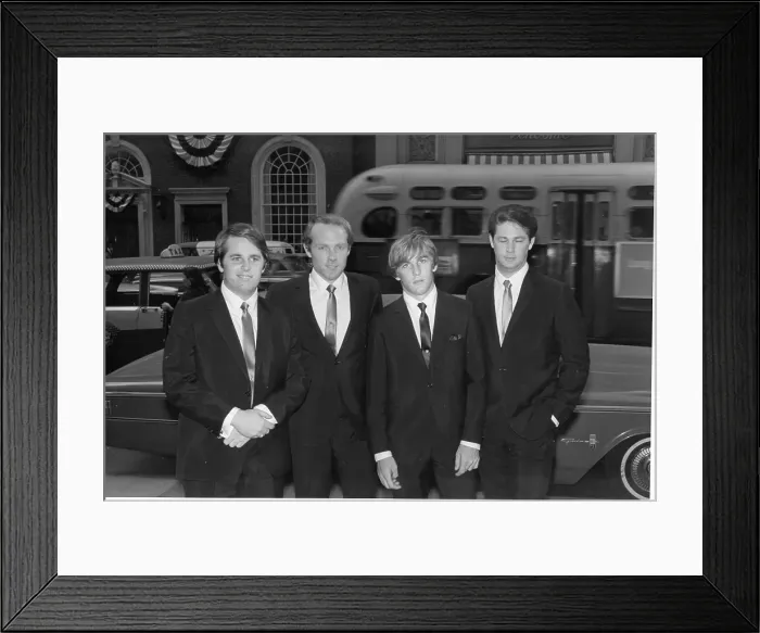 Framed Print : Beach Boys At A Capitol Records Party Framed Print : Beach Boys At A Capitol Records Party