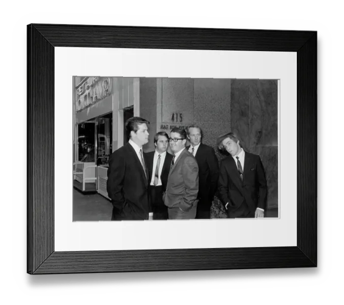 Framed Print : Beach Boys At A Capitol Records Party