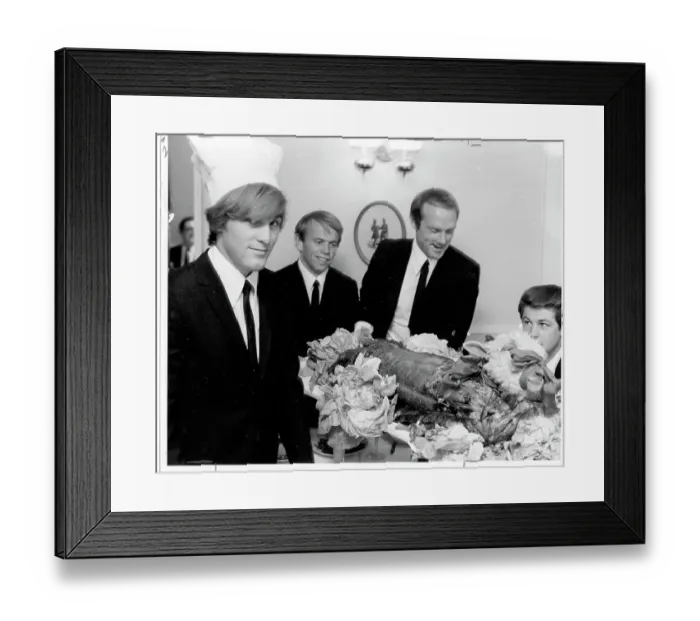 Framed Print : Beach Boys At A Capitol Records Party Framed Print : Beach Boys At A Capitol Records Party