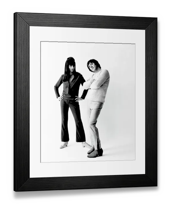 Framed Print : Sonny & Cher Portrait Session