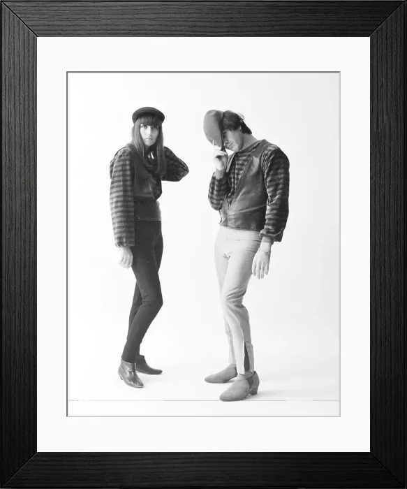 Framed Print : Sonny & Cher Portrait Session Framed Print : Sonny & Cher Portrait Session