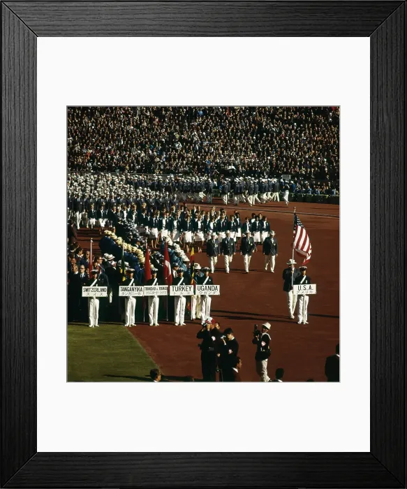 Framed Print : The 1964 Tokyo Olympic Opening Ceremony Framed Print : The 1964 Tokyo Olympic Opening Ceremony