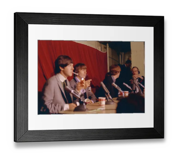 Framed Print : Beatles Press Conference Framed Print : Beatles Press Conference
