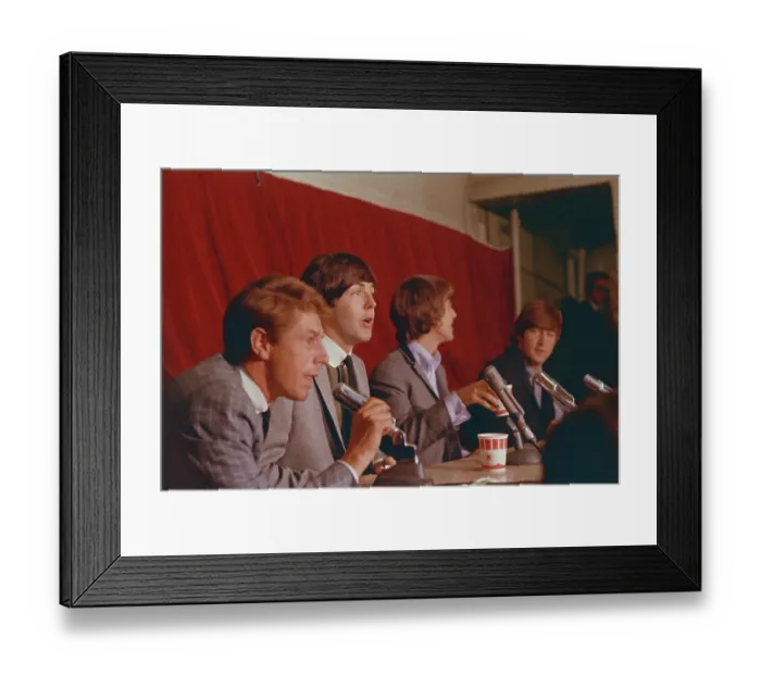 Framed Print : Beatles Press Conference Framed Print : Beatles Press Conference