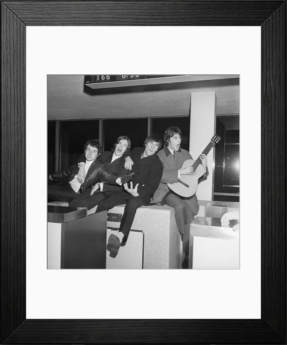 Framed Print : The Kinks On Their Way To The USA Framed Print : The Kinks On Their Way To The USA