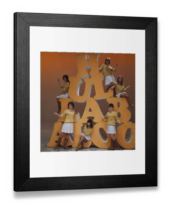 Framed Print : 1965, Hollywood, NBC TV Studios, Hullabaloo Dancers Framed Print : 1965, Hollywood, NBC TV Studios, Hullabaloo Dancers