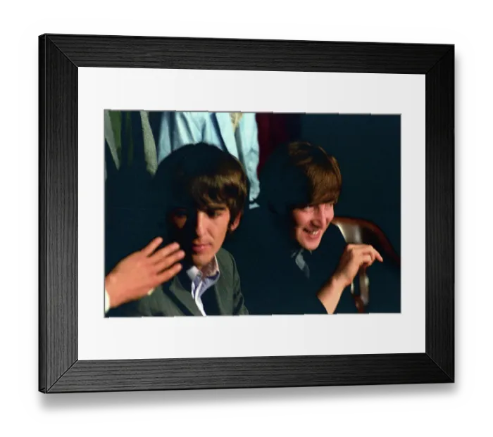 Framed Print : Beatles Press Conference