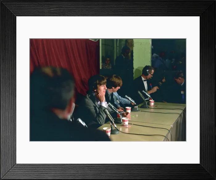 Framed Print : Beatles Press Conference Framed Print : Beatles Press Conference