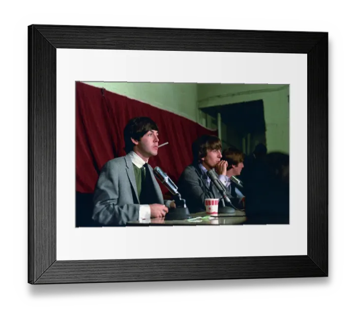 Framed Print : Beatles Press Conference Framed Print : Beatles Press Conference