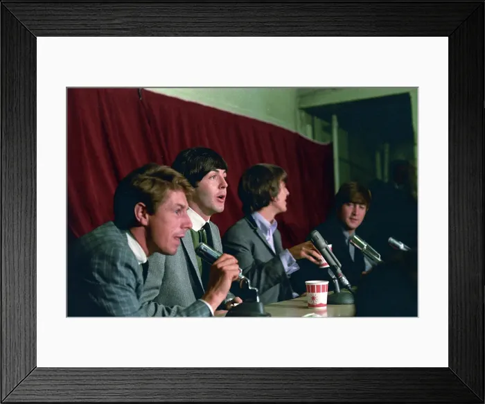 Framed Print : Beatles Press Conference Framed Print : Beatles Press Conference
