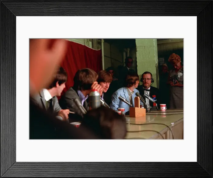 Framed Print : Beatles Press Conference Framed Print : Beatles Press Conference