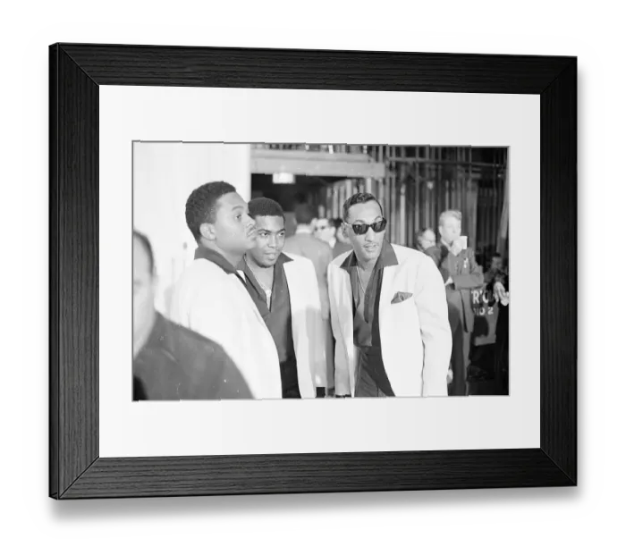 Framed Print : Four Tops Prepare To Appear On Hullabaloo Framed Print : Four Tops Prepare To Appear On Hullabaloo