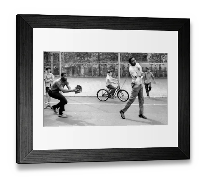 Framed Print : Four Tops Playing Baseball