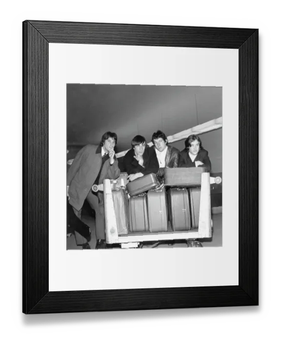 Framed Print : The Kinks On Their Way To The USA Framed Print : The Kinks On Their Way To The USA