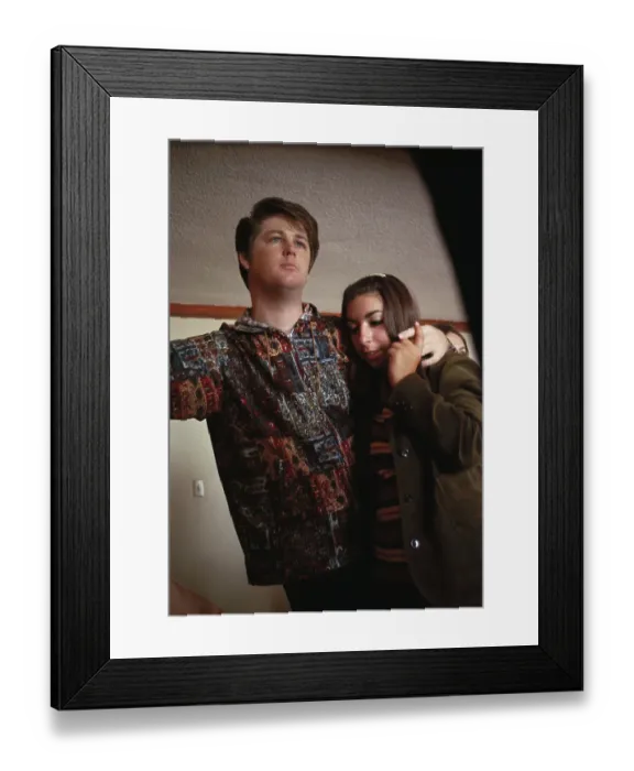 Framed Print : Brian Wilson With His Wife Marilyn Framed Print : Brian Wilson With His Wife Marilyn