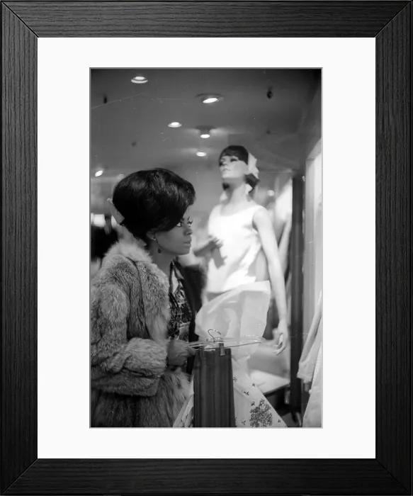 Framed Print : Diana Ross Shopping Framed Print : Diana Ross Shopping